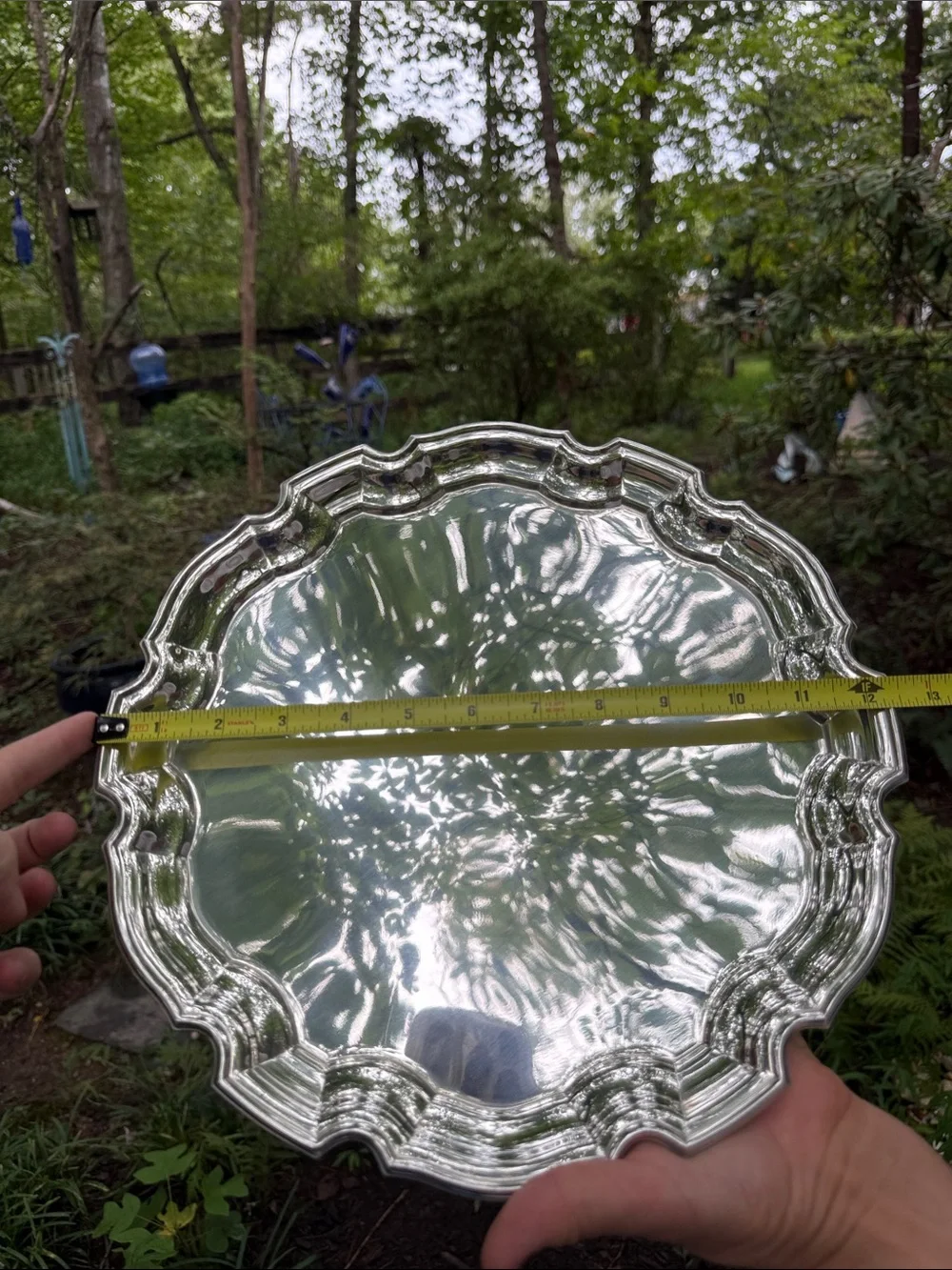 Lenox Clear Glass Scalloped Serving Bowl